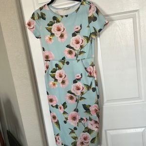 Beautiful blue floral dress